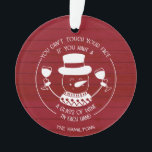 Adorno Regalo divertido para amantes del vino 2020 Covid<br><div class="desc">Adorno de Navidad Rojo divertido regalo para amantes del vino 2020 Covid</div>