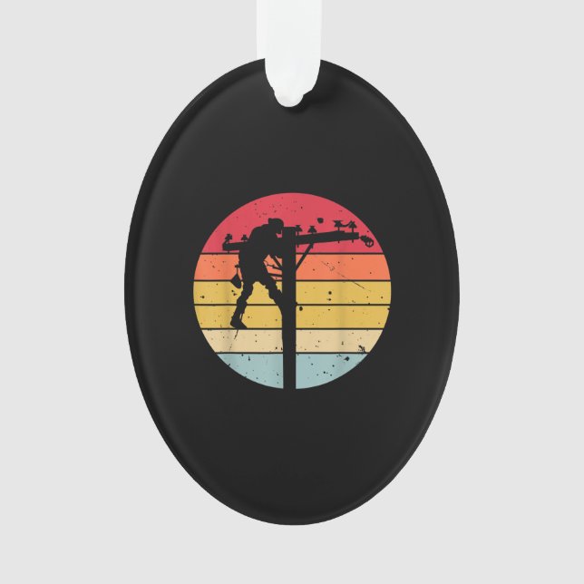 Adorno Regalo eléctrico de Lineman (Anverso)