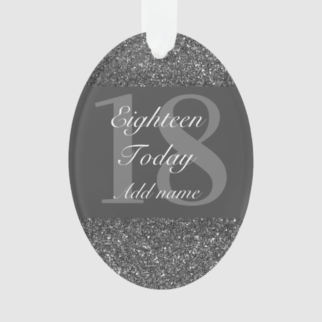 Adorno Regalo especial personalizado de cumpleaños 18 (Anverso)