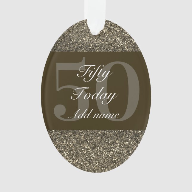 Adorno Regalo especial personalizado de cumpleaños 50 (Anverso)