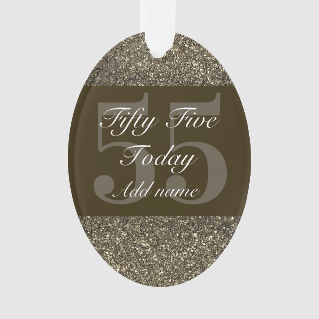 Adorno Regalo especial personalizado de cumpleaños 55 (Anverso)