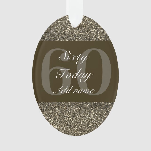 Adorno Regalo especial personalizado de cumpleaños 60 (Anverso)