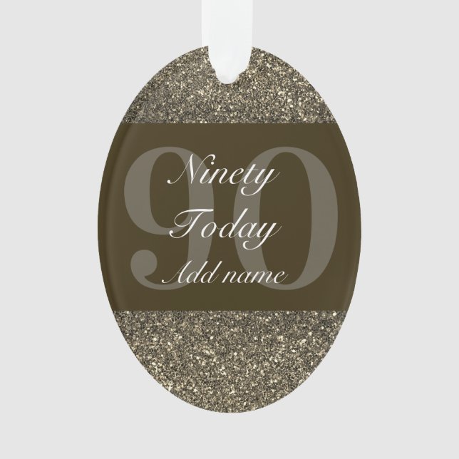 Adorno Regalo especial personalizado de cumpleaños 90 (Anverso)