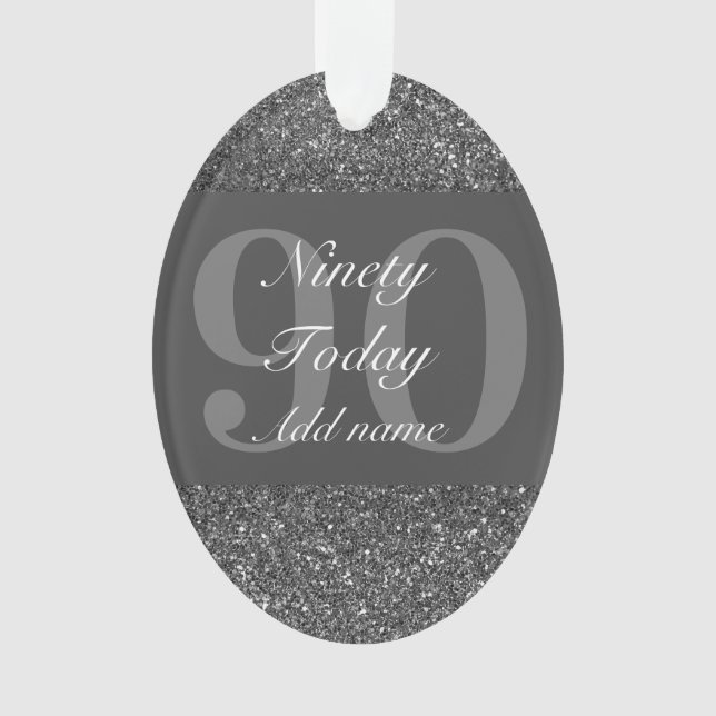 Adorno Regalo especial personalizado de cumpleaños 90 (Anverso)