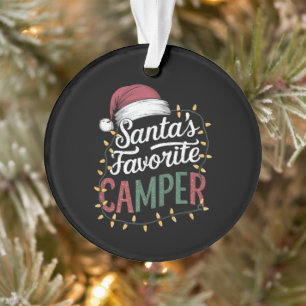 Adorno Regalo favorito de Santa para acampada de Navidad