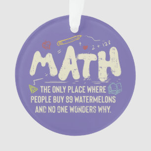 Adorno Regalo para profesor de matemáticas Matemáticas Ma