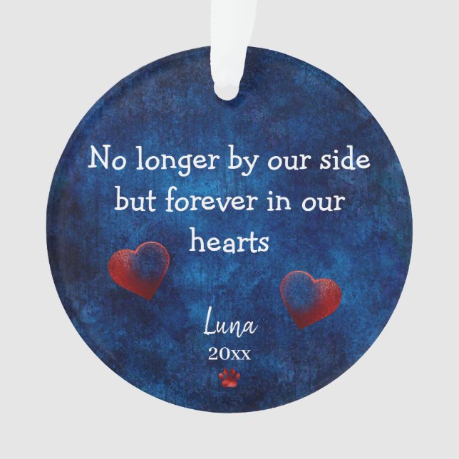 Adorno Regalo Personalizado de Navidad Foto de Mascota co (Anverso)