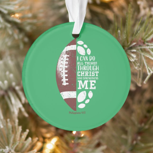 Adorno Regalos de fútbol cristianos niños niños hombres R (Árbol)