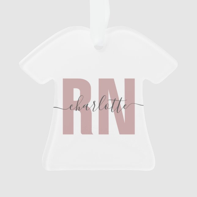 Adorno Regalos de graduación de enfermeras de RN registra (Anverso)