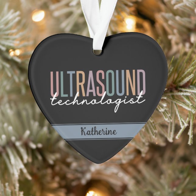 Adorno Regalos de Tecnólogos de Ultrasonido Personalizado (Árbol)