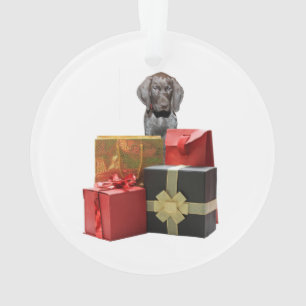 Adorno Regalos del navidad del perrito del indicador