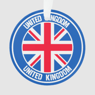 Adorno Reino Unido Round Emblem