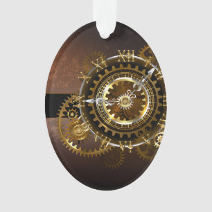 Adorno Reloj de vapor con engranajes antiguos