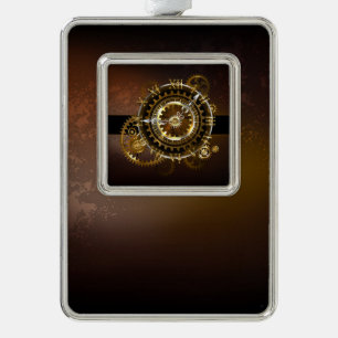 Adorno Reloj steampunk con engranajes antiguos