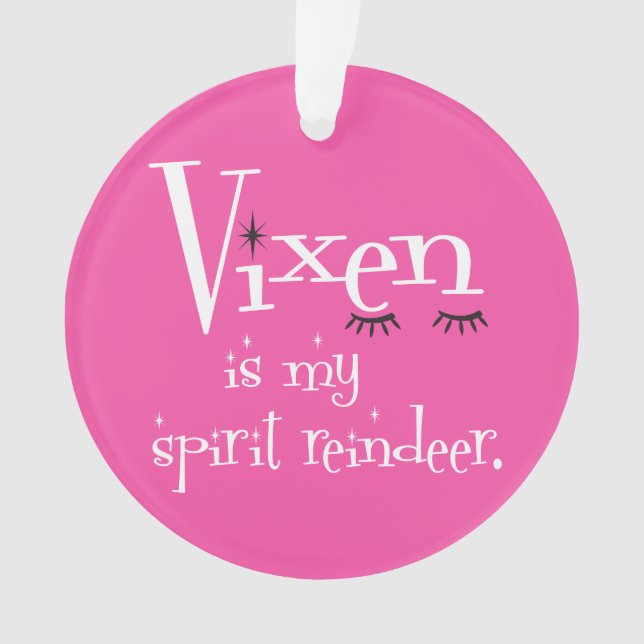 Adorno Reno espiritual: Vixen Pink (Anverso)