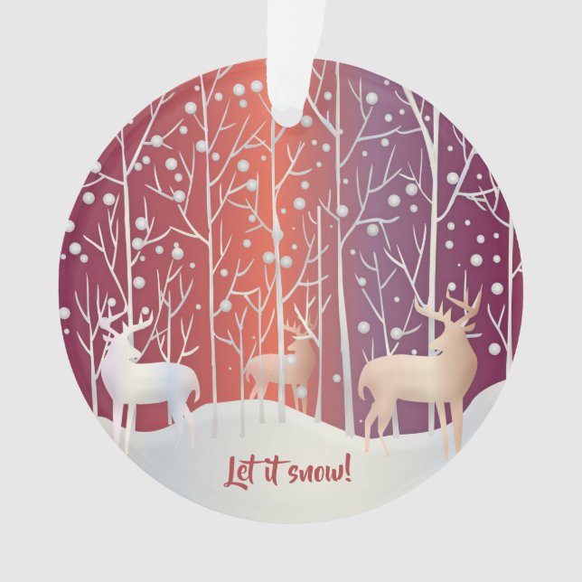 Adorno Reno, ¡Que nieve! Navidades (Anverso)