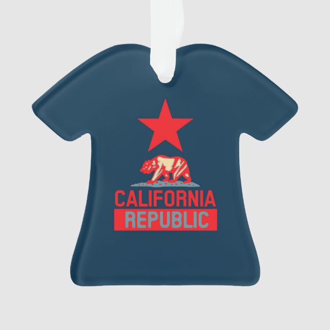 Adorno República de California al estilo pop (Anverso)