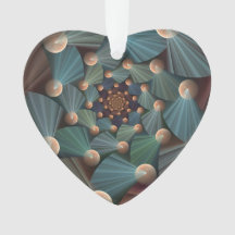 Resumen de arte fractal con pizarra marrón profund