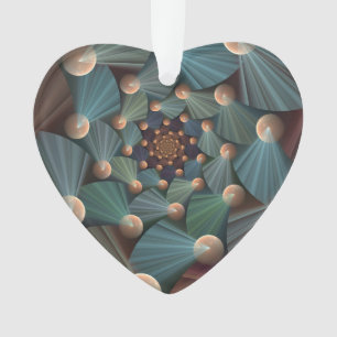 Adorno Resumen de arte fractal con pizarra marrón profund