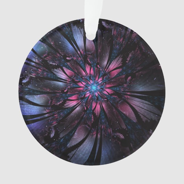 Adorno Resumen del diseño de flor fractal. (Anverso)