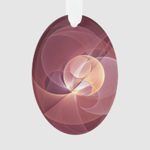 Adorno Resumen Elegante Vino Moderno Arte Fractal Rojo