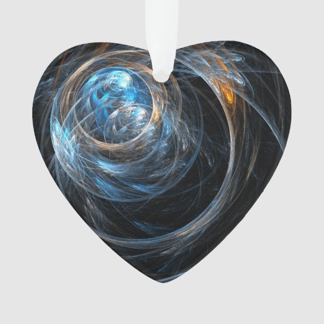 Adorno Resumen mundial arte Corazón acrílico (Anverso)