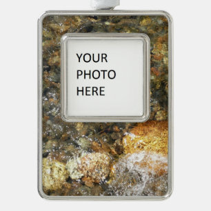 Adorno Resumen natural de guijarros rojos marrones y gris