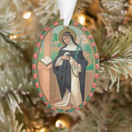 Adorno Retrato 2xFramed de Santa Rosa de Lima (Detalle;K