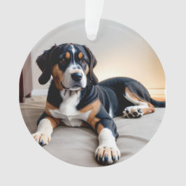 Adorno Retrato de Perro Tri-Color