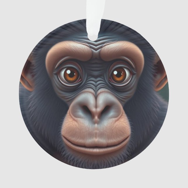 Adorno Retrato satírico de Chimpanzee Anime (Anverso)