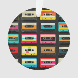 Adorno Retro Cassette Tape Pattern – Vintage Music 