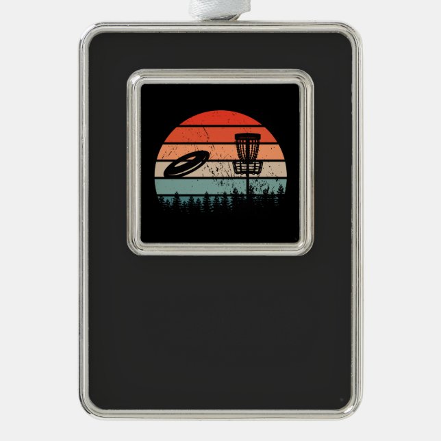 Adorno Retro de disco de golf (Anverso)