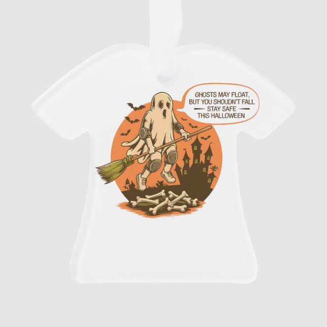 Adorno Retro Halloween Ghost Safety (Anverso)