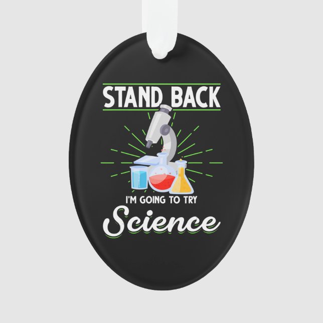 Adorno Retroceder voy a probar el regalo de ciencia biolo (Anverso)