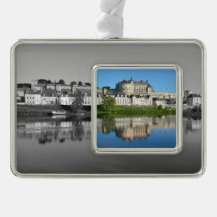 Adorno Río Loira en Amboise, Francia, Postcard Square S