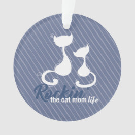 Adorno Rockin la vida de la madre del gato