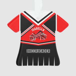 Adorno Rojo, negro y blanco, equipo de animadores