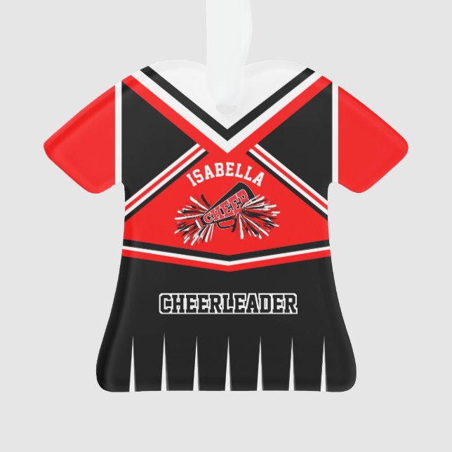 Adorno Rojo, negro y blanco, equipo de animadores (Anverso)