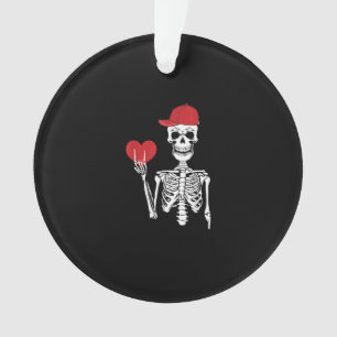 Adorno Roll Skeleton Manos Día de San Valentín Skull
