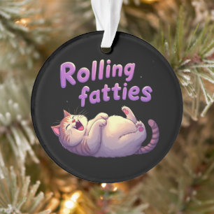 Adorno Rolling Fatties Cat Meme Funny and Cute Chonk Cats