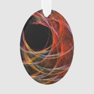 Adorno Rompiendo el círculo Resumen de arte Oval acrílico