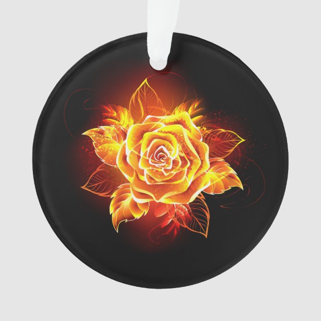 Adorno Rosa de incendios en auge (Anverso)
