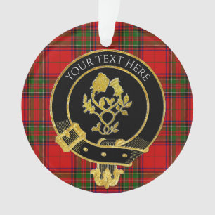 Adorno Rosa del clan escocés Thistle Tartan Ornament