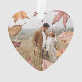 Adorno Rosa personalizado nuestra primera foto de Navidad