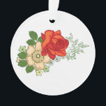 Adorno Rosa Roja y Margaritas<br><div class="desc">Hermoso y colorido ramo de flores,  rosa roja y margaritas blancas.</div>