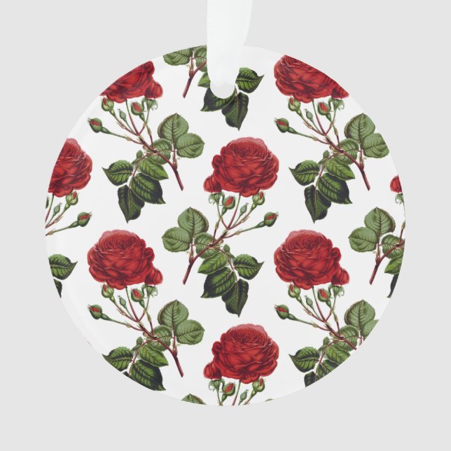 Adorno Rosas Rojas Hermosas (Anverso)