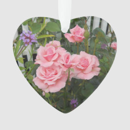 Adorno Rosas rosadas acrílicas