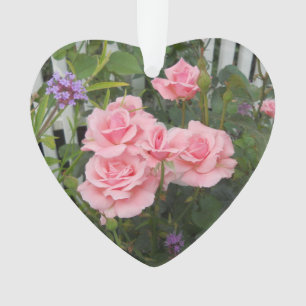 Adorno Rosas Rosadas Acrílico
