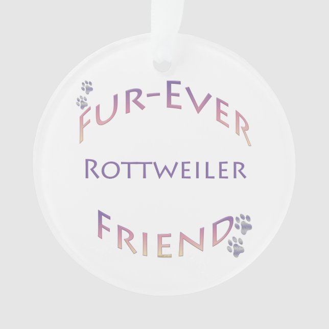 Adorno Rottweiler Furever Friend (Anverso)