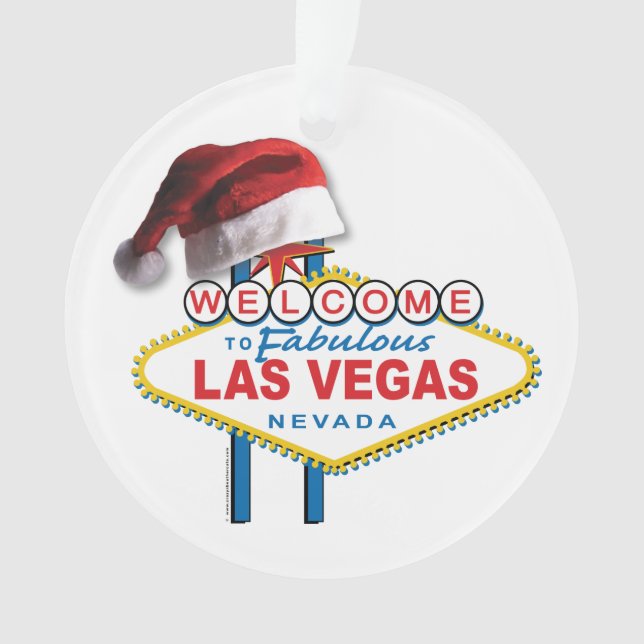 Adorno Rótulo de Las Vegas del navidad (Anverso)